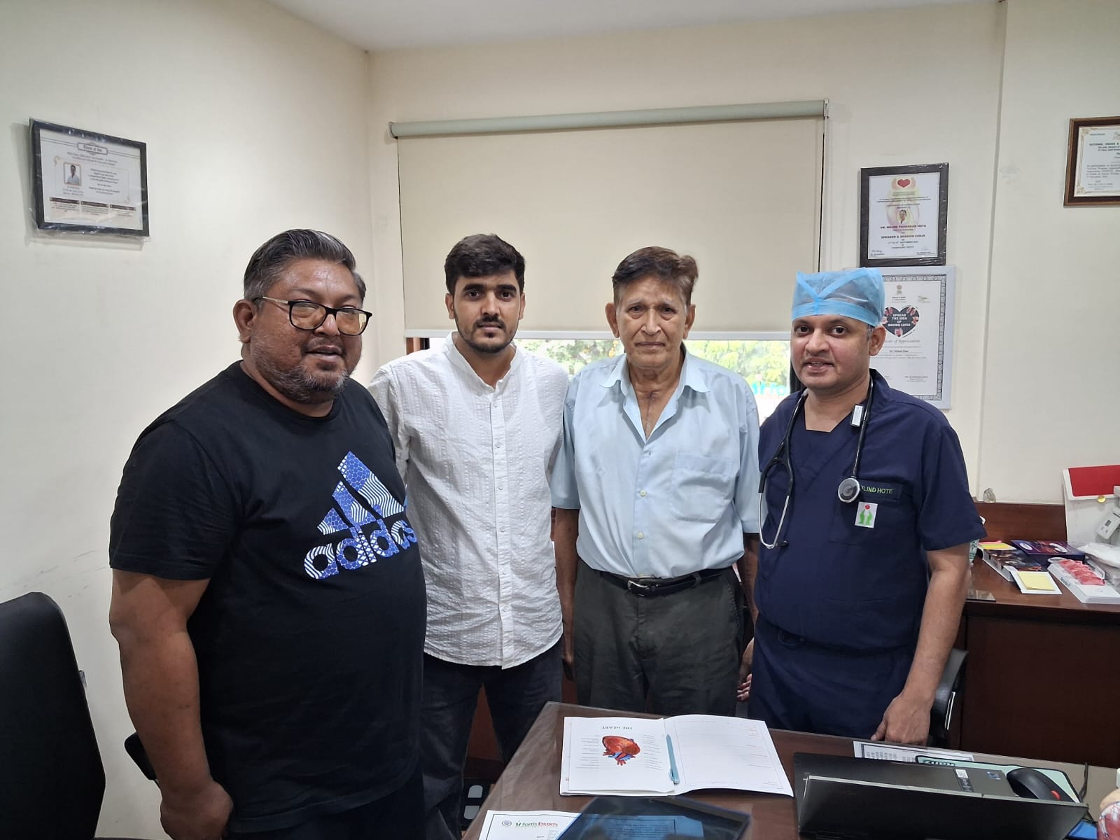 Mostafa Jakariya from Mauritius, open heart surgery patient at Fortis Escorts Heart Institute, Okhla, New Delhi
