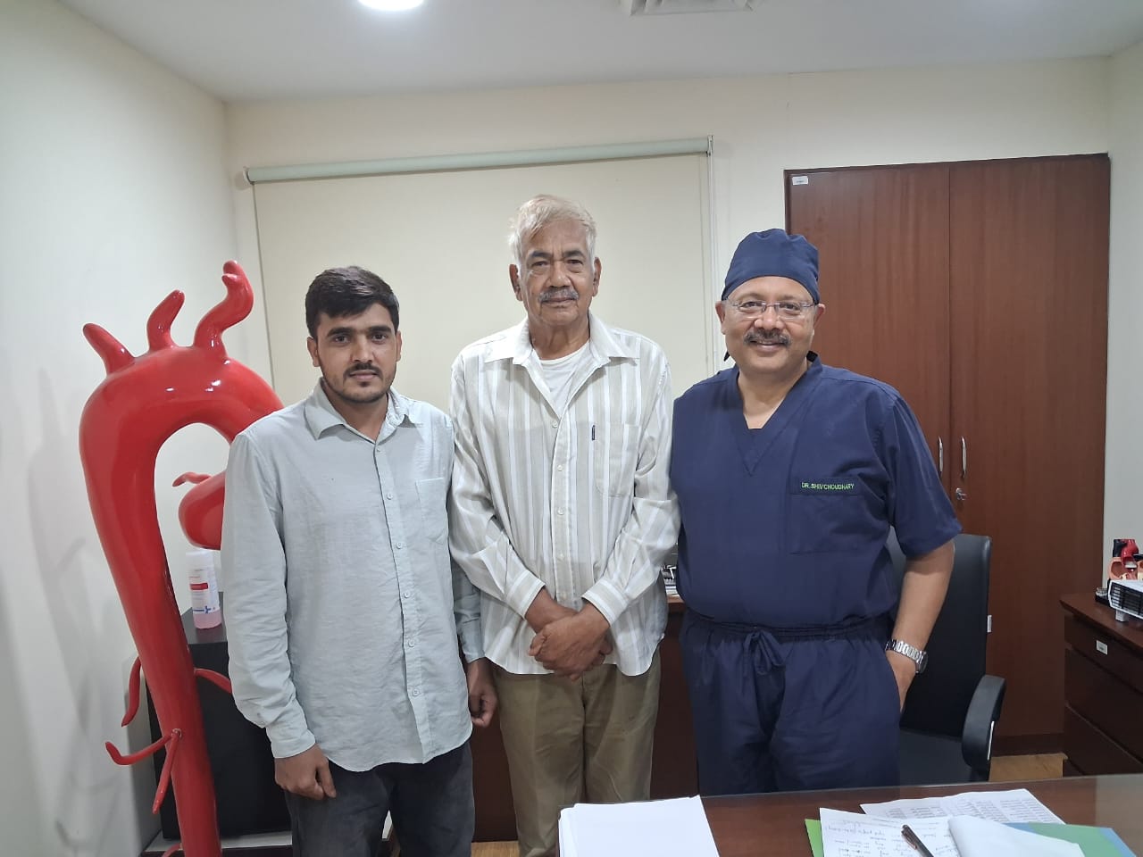 Mr. Ramdhun, minimally invasive cardiac surgery patient at Fortis Escorts Heart Institute, Okhla, New Delhi