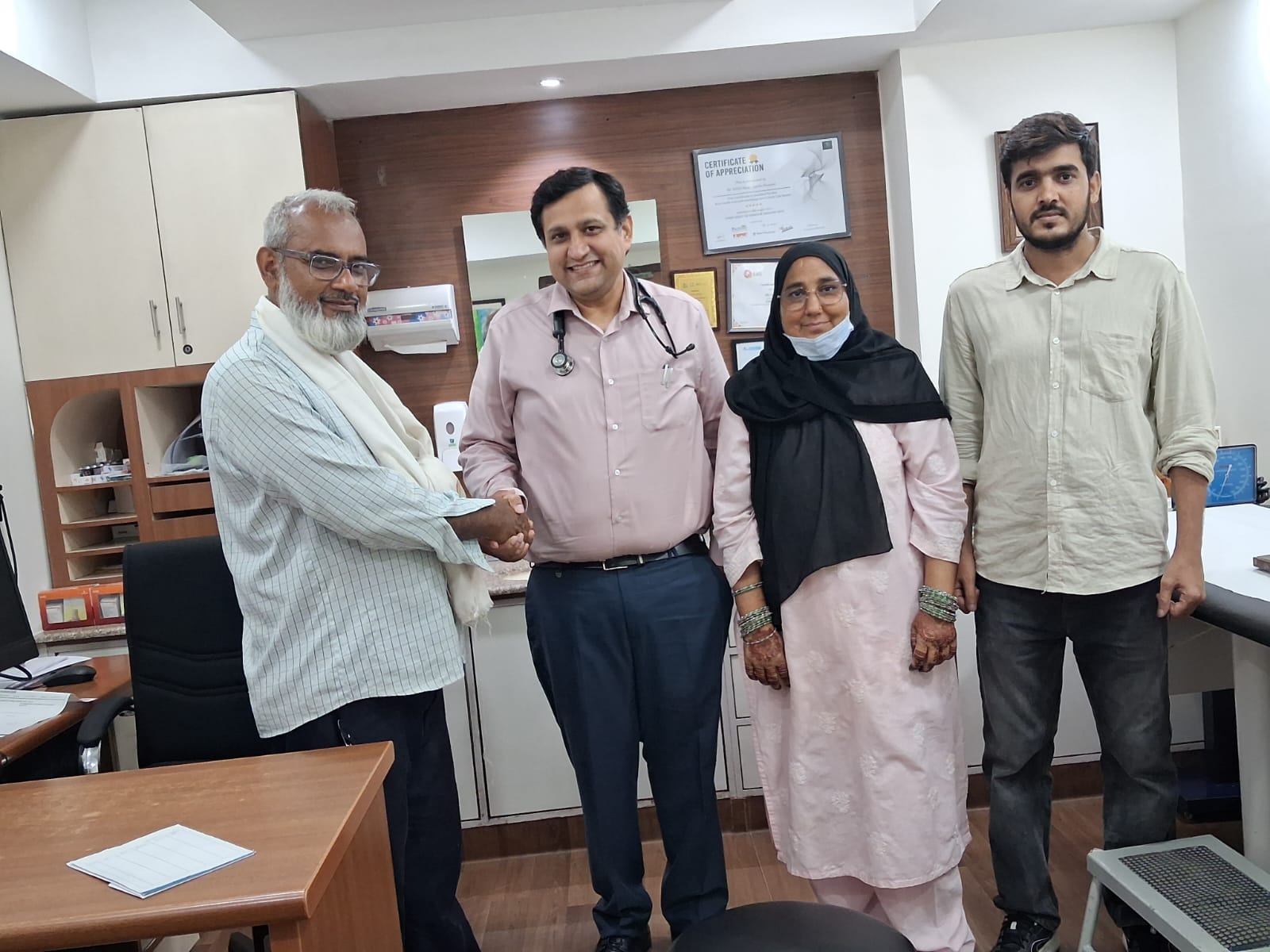 Mrs. Shabnam Goomany from Mauritius, asthma treatment patient at Apollo Hospital, New Delhi